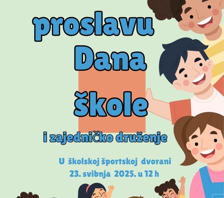 Pozivnica za proslavu Dana škole